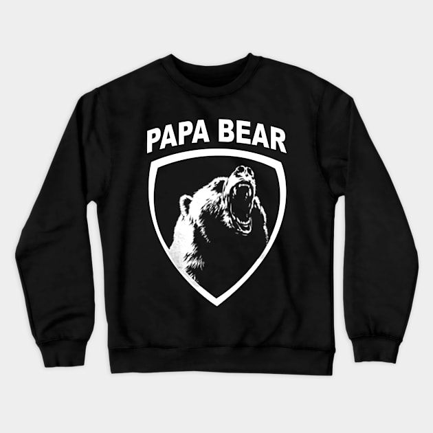 Papa Bear Fathers Day Gifts Crewneck Sweatshirt by gotravele store